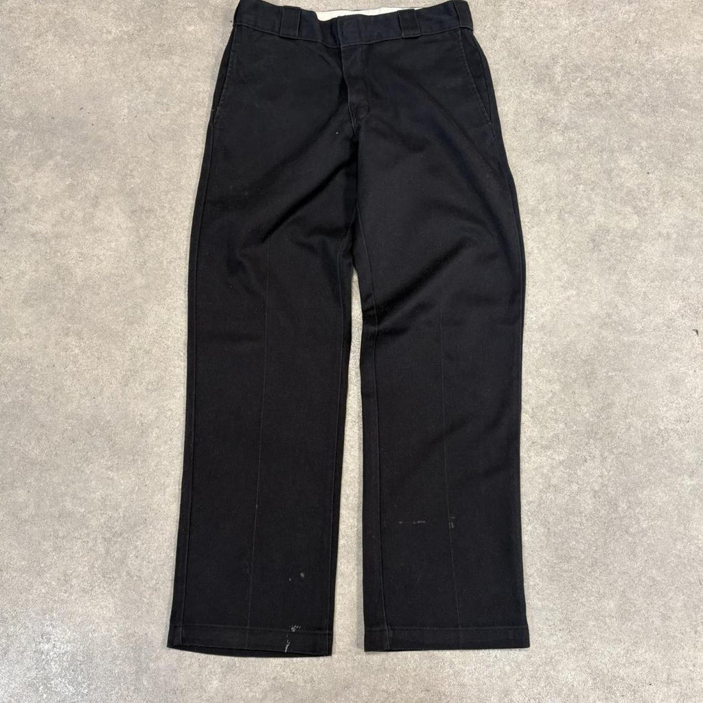 BR1912ZV-U - Vintage retro essential Black Dickies Straight Leg Trousers pants casual workwear #skater #utility #workwear #straightleg #dickies
