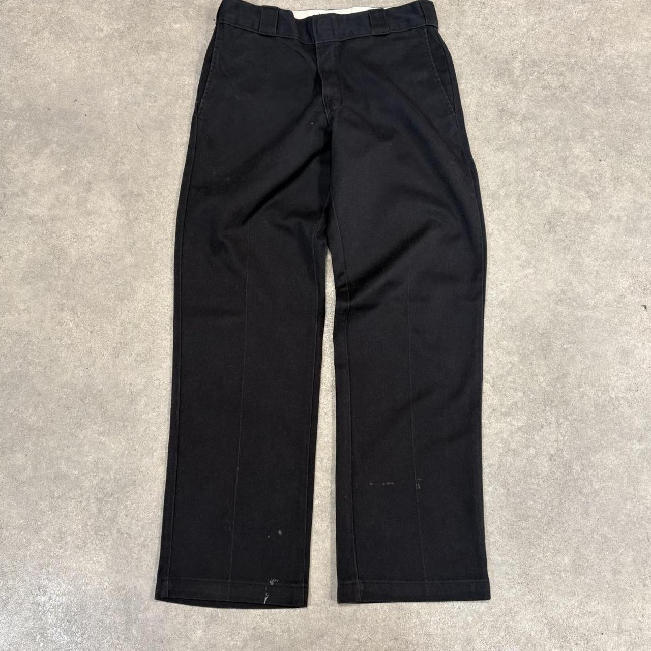 BR1912ZV-U - Vintage retro essential Black Dickies Straight Leg Trousers pants casual workwear #skater #utility #workwear #straightleg #dickies