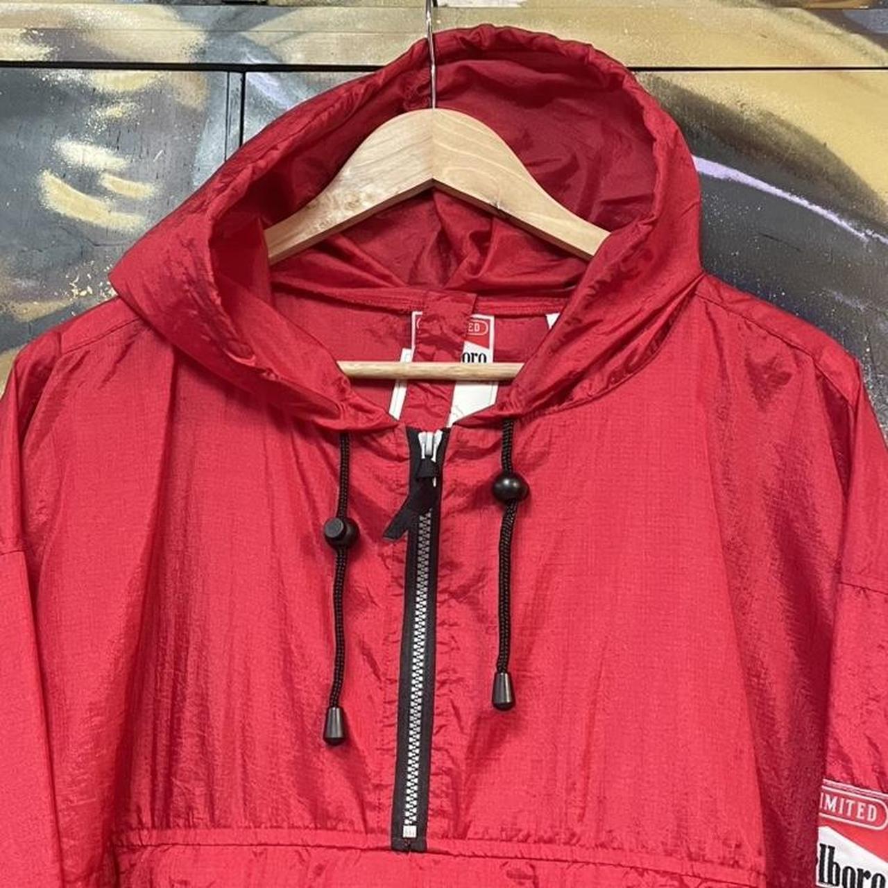 Vintage 90s Marlboro  Packable Windbreaker Jacket