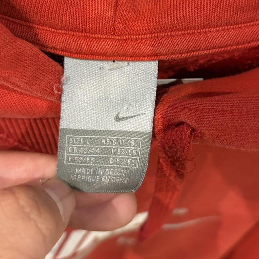 MA2207JD-P - Vintage Retro Essential Red Nike Air Sweatshirt Hoodie with embroidered logo #nikeair #hoodie #essential #nike #y2k
