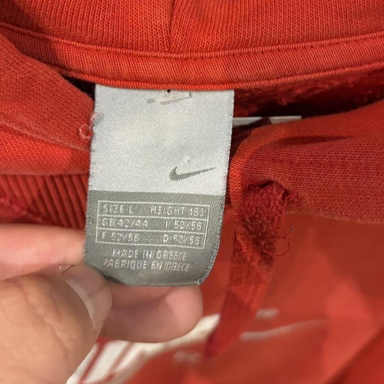 MA2207JD-P - Vintage Retro Essential Red Nike Air Sweatshirt Hoodie with embroidered logo #nikeair #hoodie #essential #nike #y2k