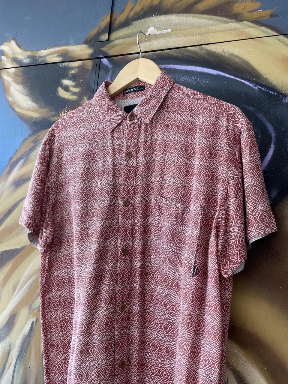 Stussy Geometric Pattern Short Sleeve Shirt