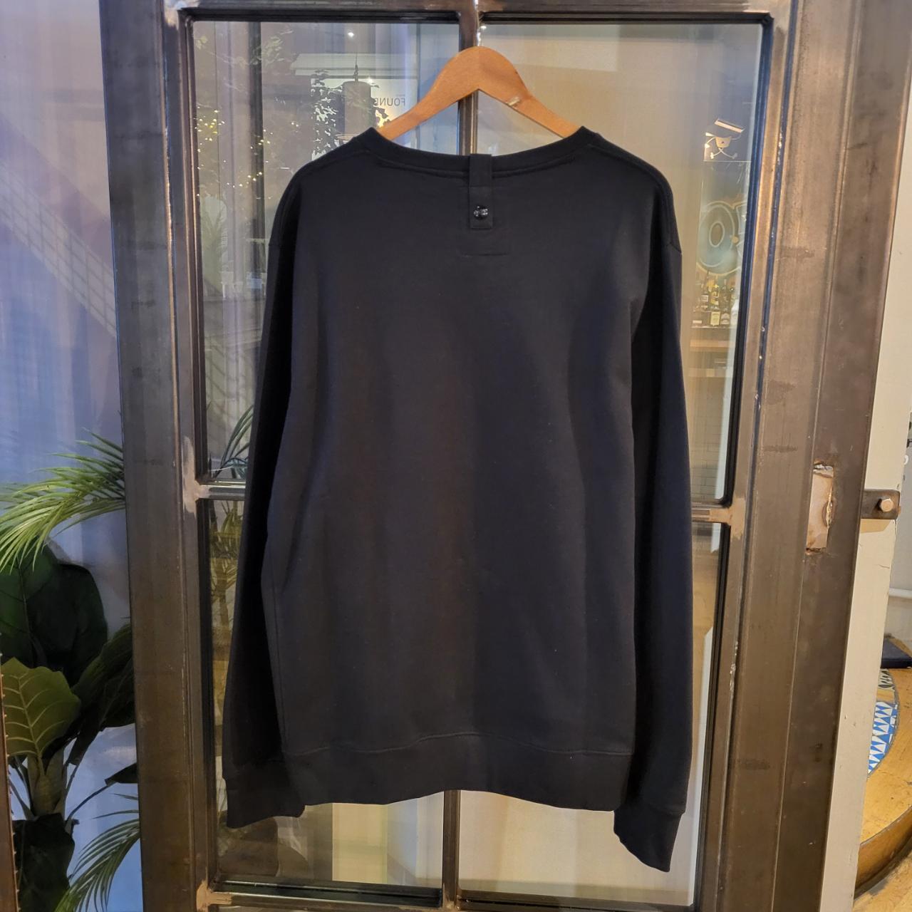 1224A96 - Brand New with Tags Essential Peaceful Hooligan ' Civilian Uniform for Frint Line Manoeuvres ' Black Graphic Print Jumper Pullover Crewneck Sweatshirt 90s y2k style #casual #peacefulhooligan #essential #sweatshirt