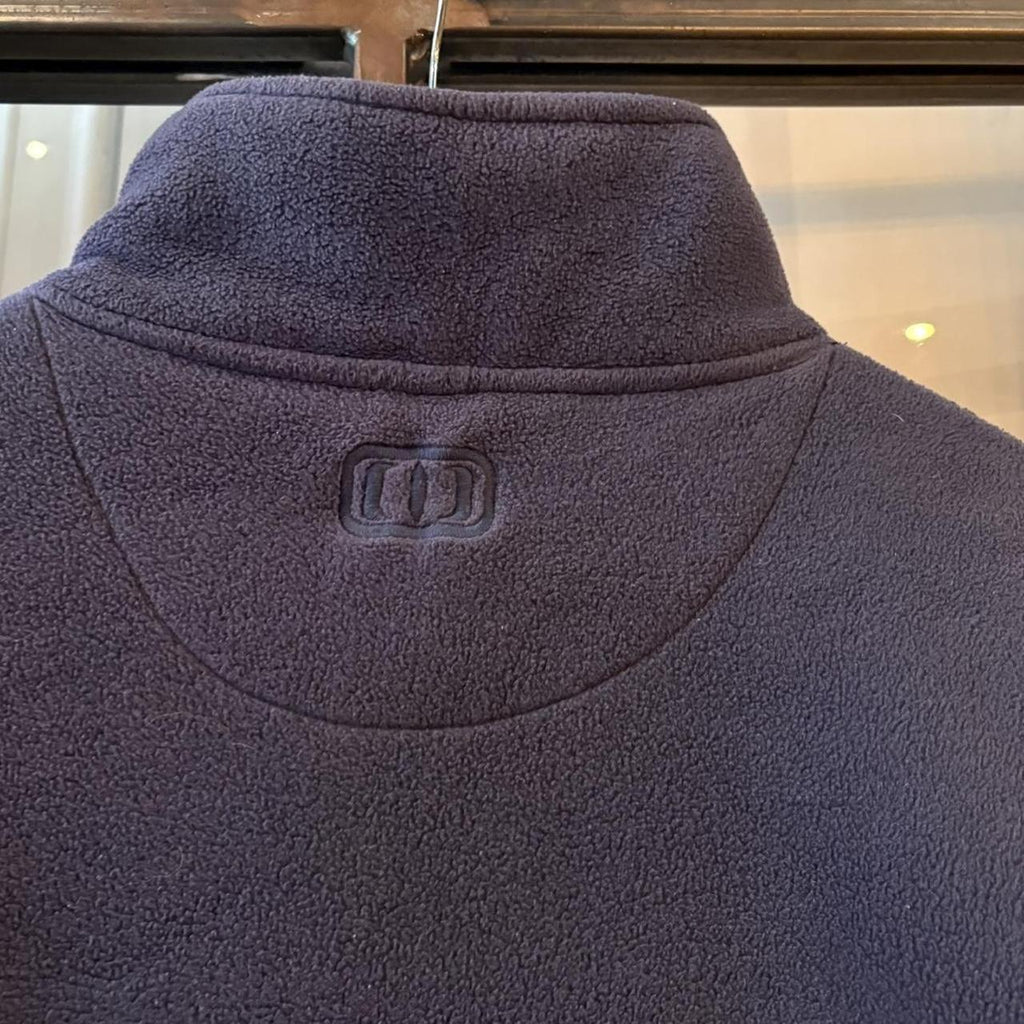 Vintage Animal Quarter Zip Mens Large Navy Blue Essential Fleece 1/4 Ski Surf Sweatshirt Top Y2K 90s