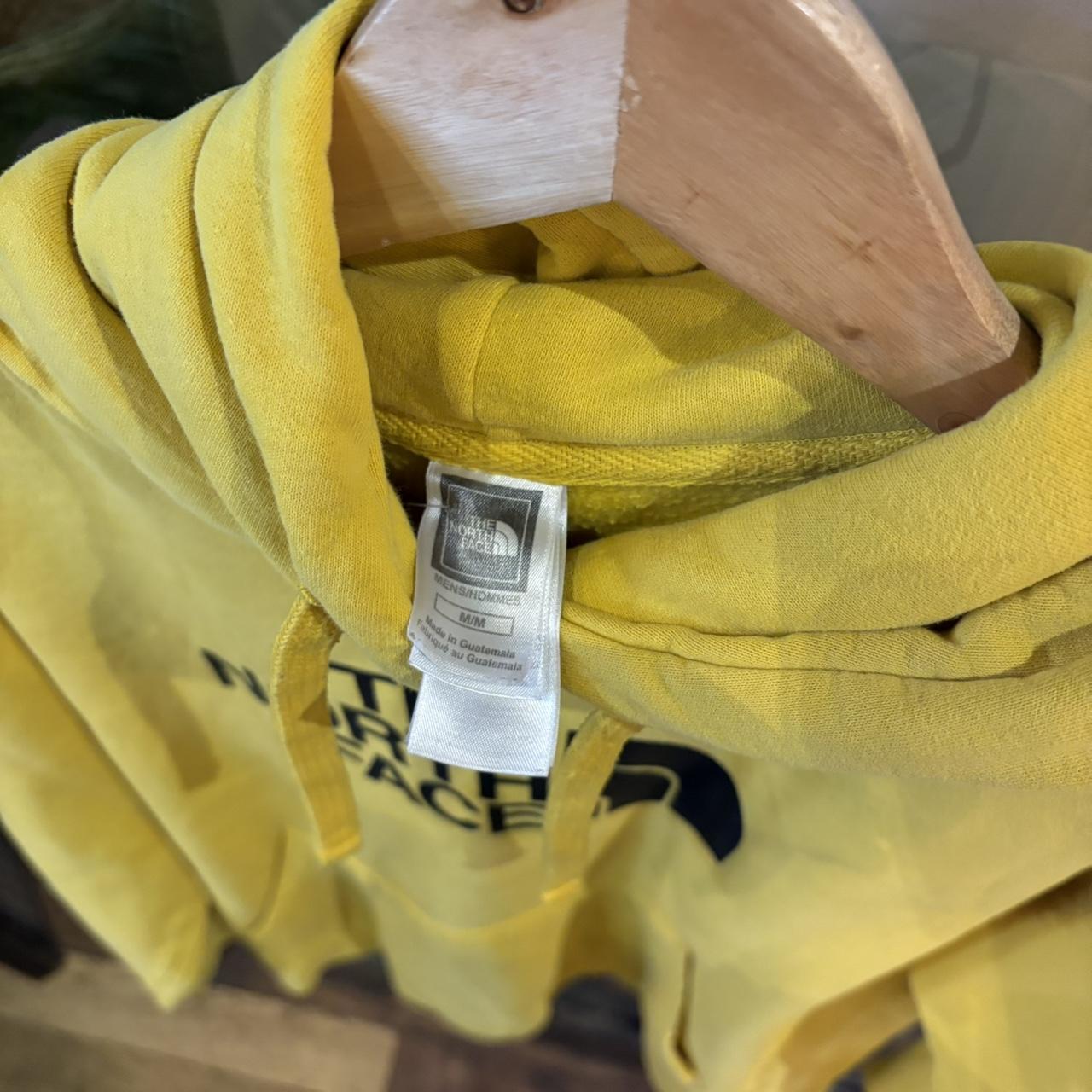SWT618F - Vintage Retro Essential Yellow The North Face Sweatshirt Hoodie with centre print logo #90s #sportswear #essential #tnf #y2k