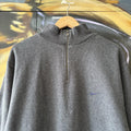 Vintage Nike Sweatshirt Mens Grey 1/4 Zip Solo Swoosh Pullover Jumper Top 90s Y2K 00s
