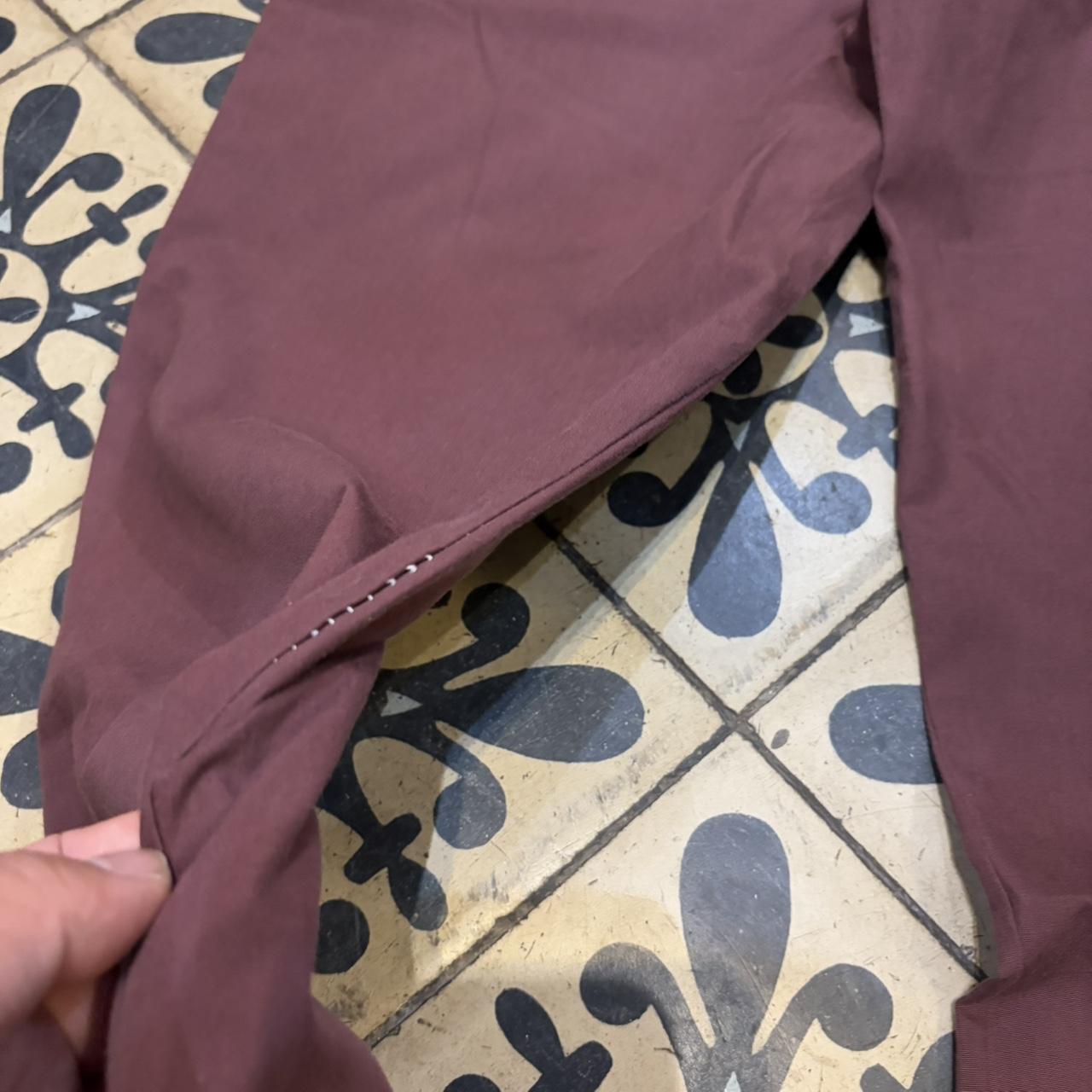 TRW498F-P - Vintage retro essential Maroon Dickies Surfer Parachute 3/4 Loose Lightweight Trousers pants casual workwear #skater #parachute #workwear #surfer #dickies