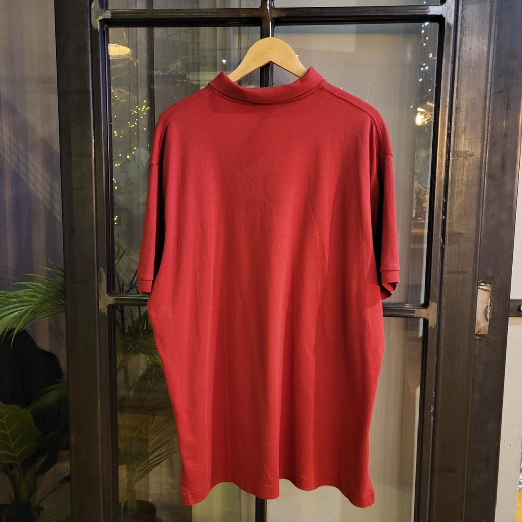 POL268 - Vintage Ralph Lauren Red Polo Shirt Short Sleeve collared button up top #Y2K #preppy #chiefkeef #golf #oldmoney