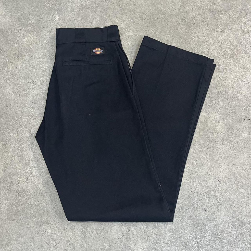 Dickies Black Chino Skater Trousers Workwear Pants
