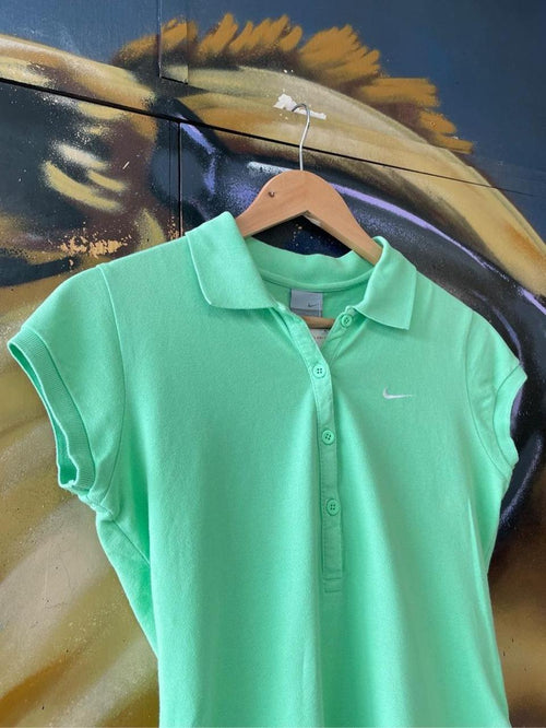 2000s Nike Embroidered Swoosh Polo Tee