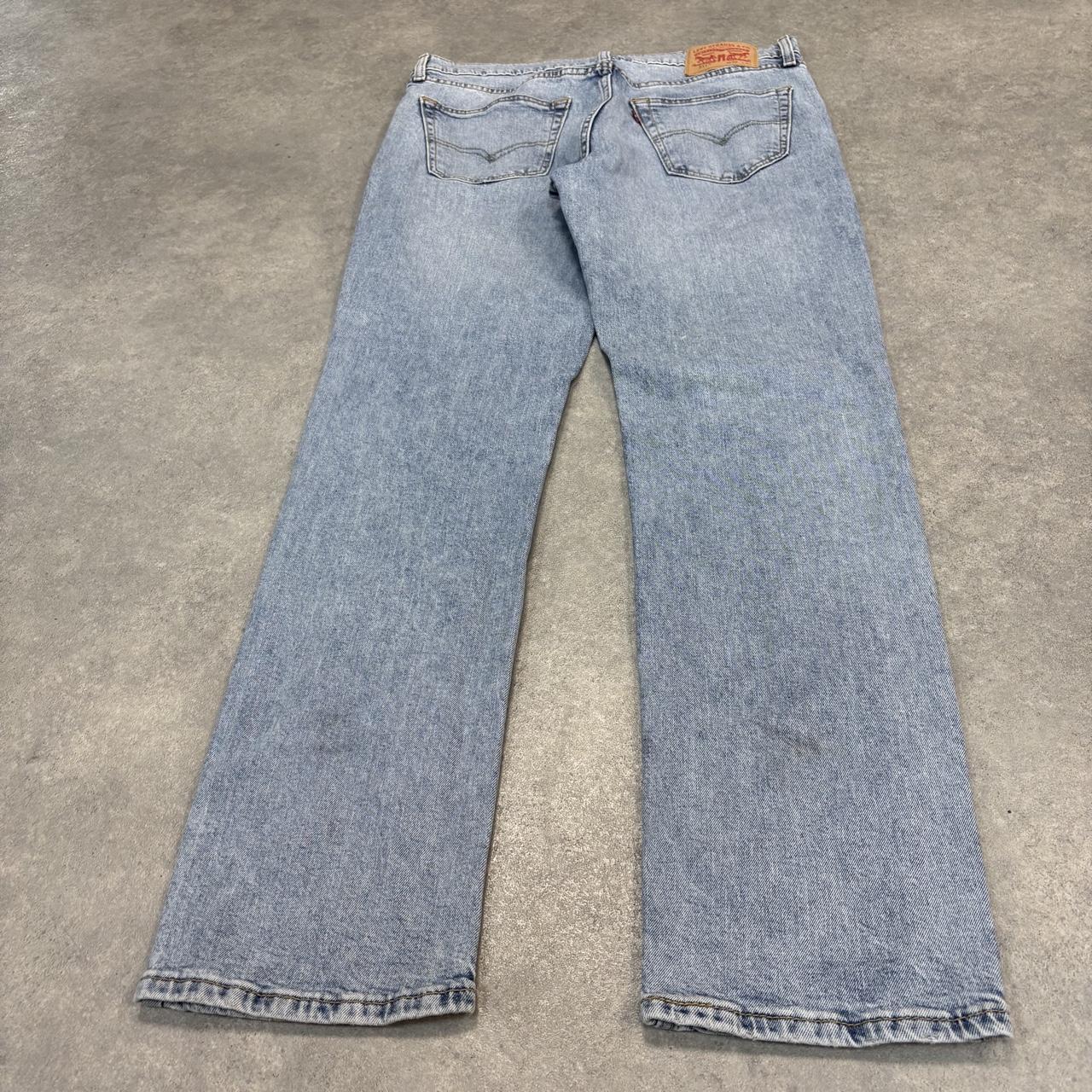Vintage Levi's 511 Jeans Mens 34x32 Light Wash Denim Wash Straight Leg Trousers Cowboy Western USA 90s Y2K