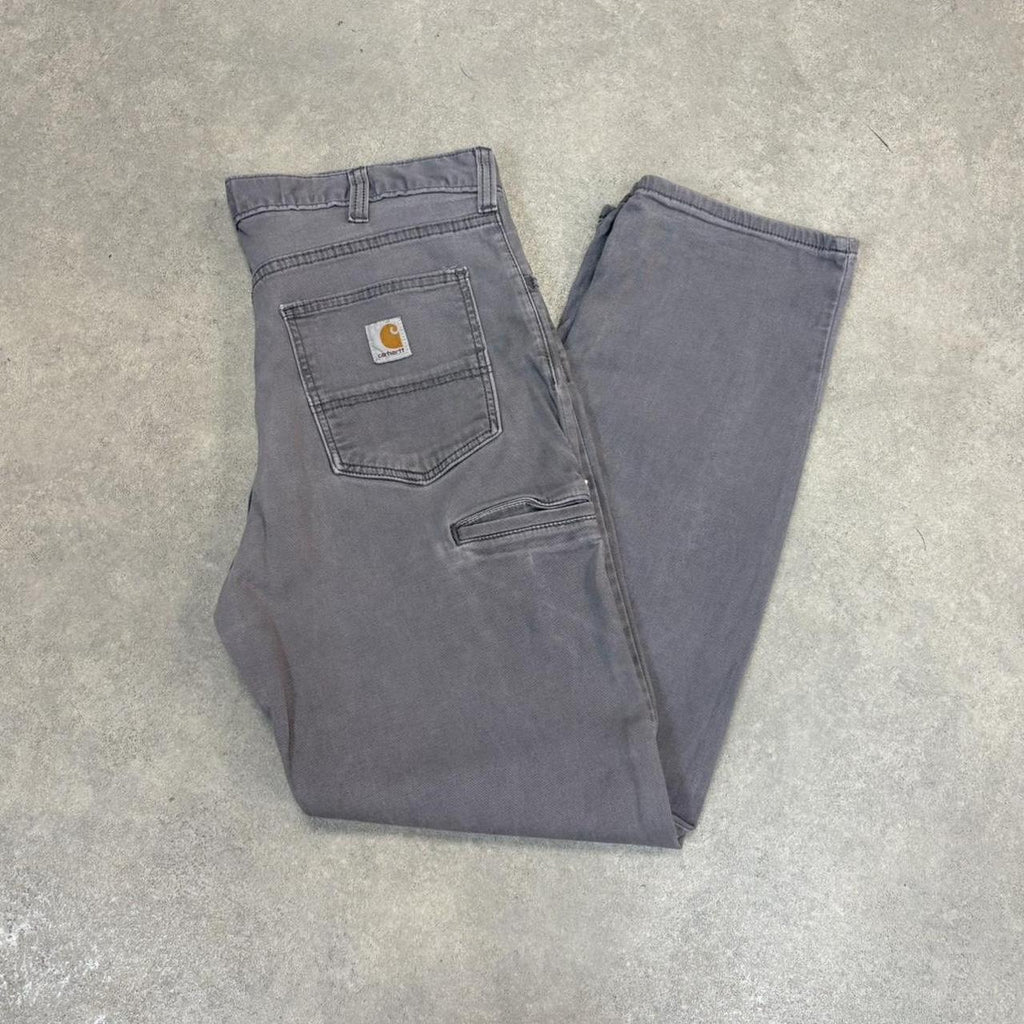 BR2701FT-U - Vintage retro essential Grey Carhartt carpenter Trousers pants casual workwear #skater #utility #workwear #carpenter #carhartt