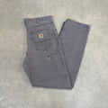 BR2701FT-U - Vintage retro essential Grey Carhartt carpenter Trousers pants casual workwear #skater #utility #workwear #carpenter #carhartt