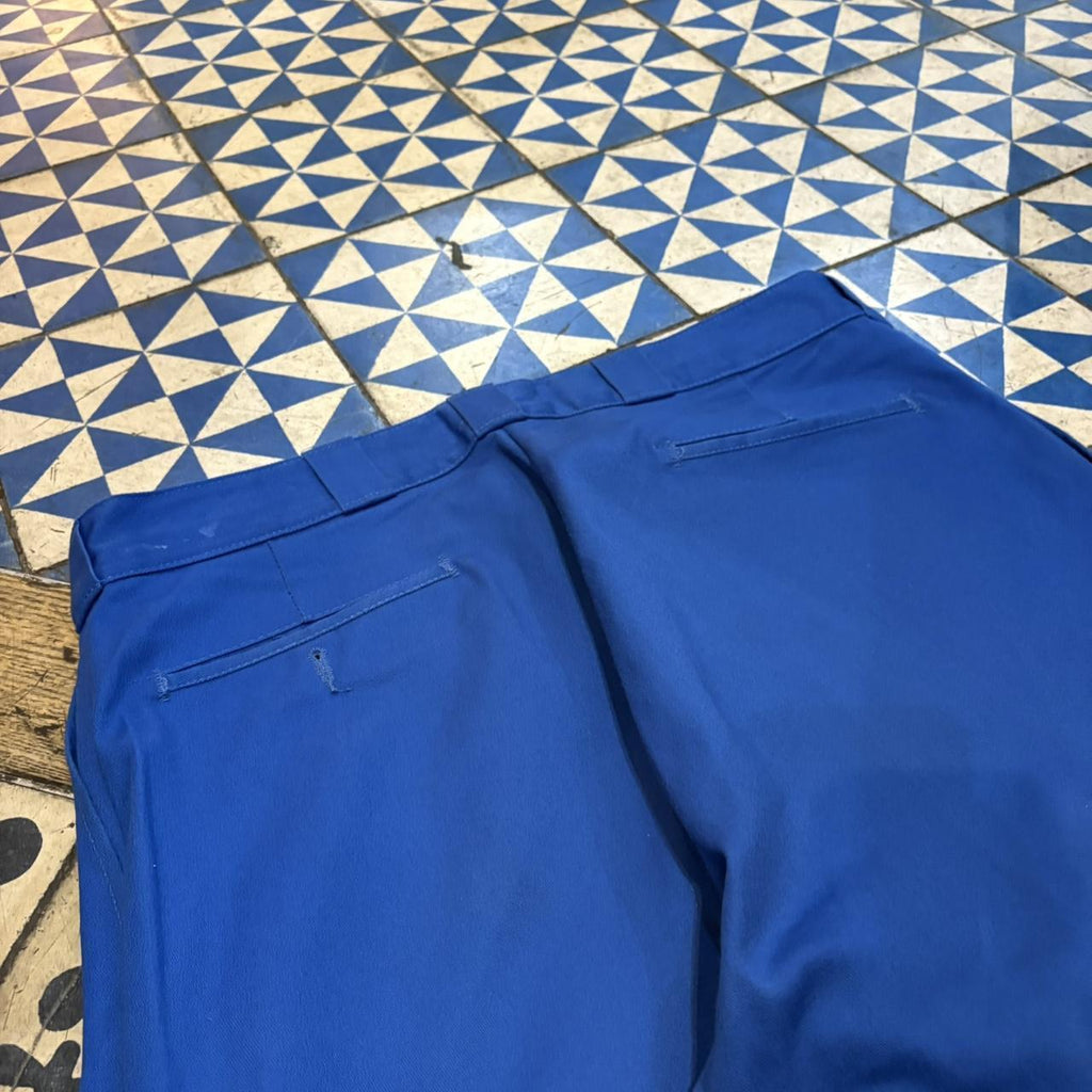 B0425A38BR - Vintage retro essential Blue Dickies Straight Leg Double Knee Trousers pants casual workwear #skater #utility #workwear #doubleknee #dickies