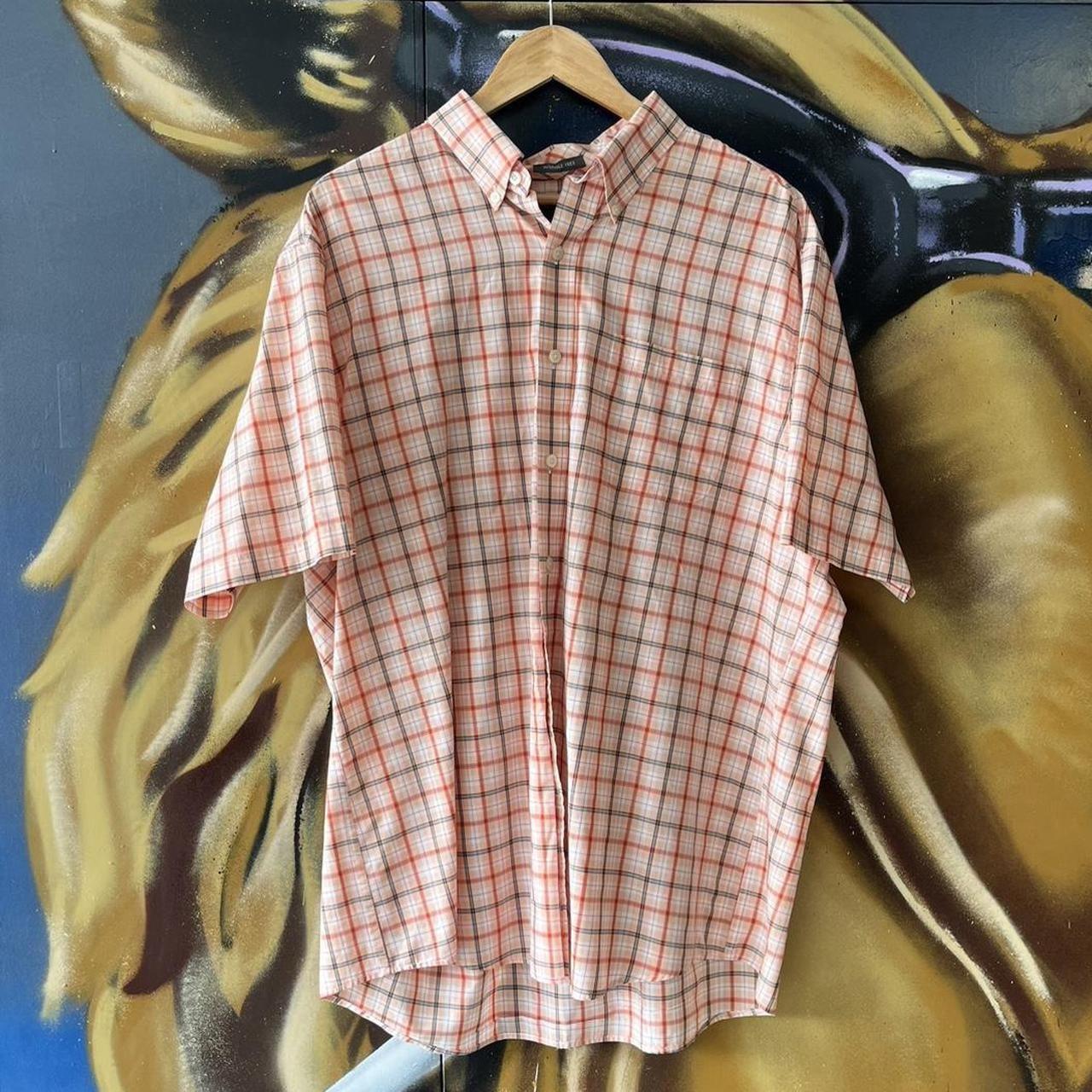 Checkered Short Sleeve Button Up Shirt