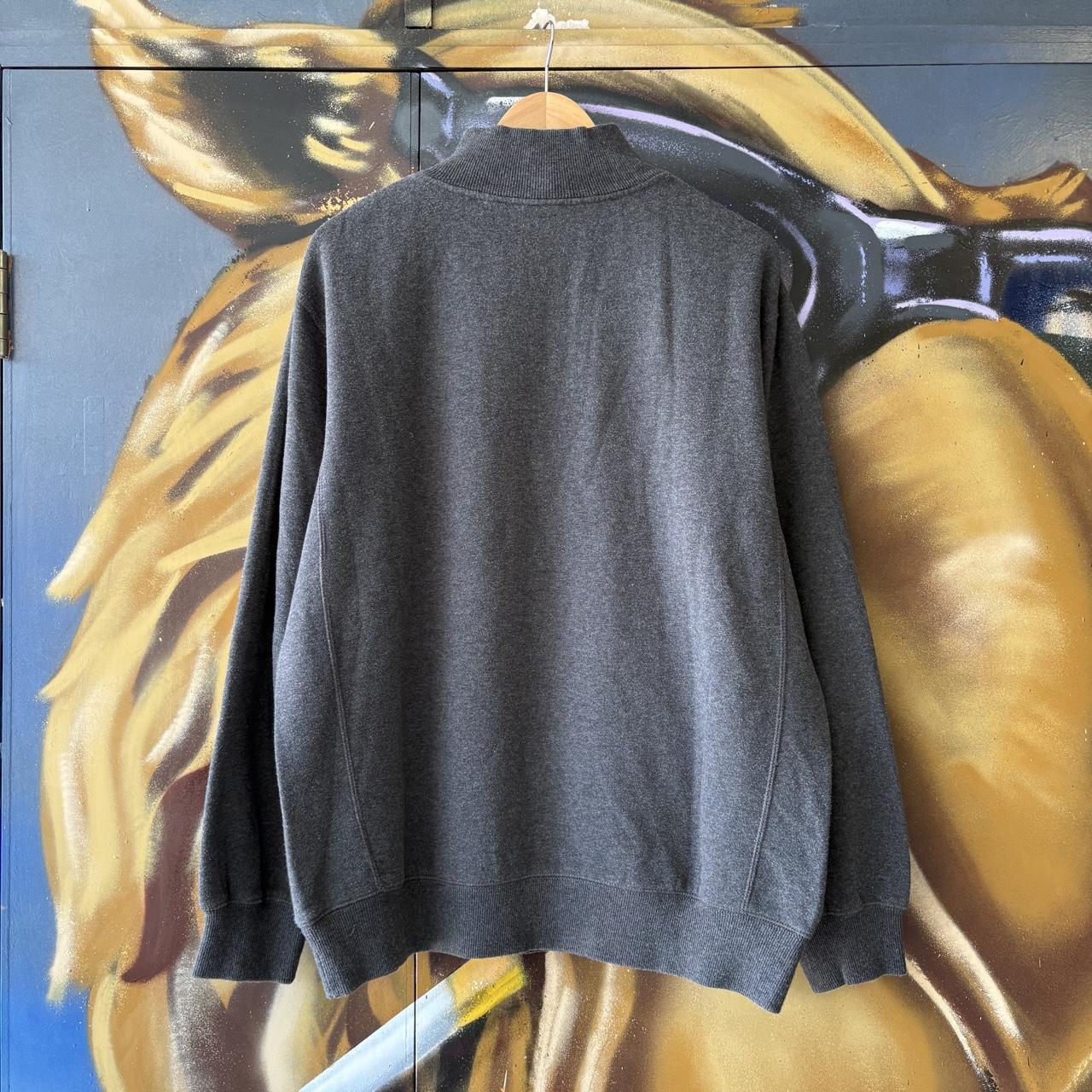 Vintage Nike Sweatshirt Mens Grey 1/4 Zip Solo Swoosh Pullover Jumper Top 90s Y2K 00s