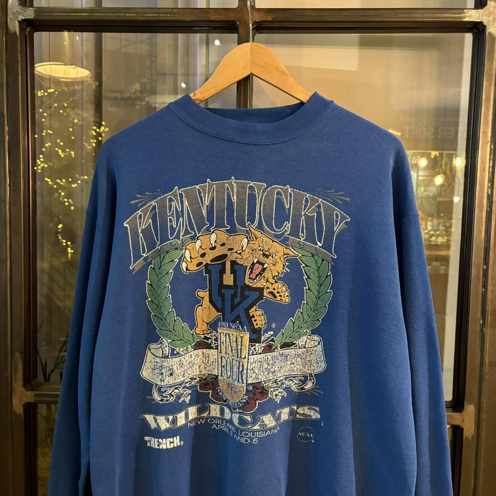 1224B10 - 1993 NCAA Final Four New Orleans Louisiana Kentucky Wildcats blue crewneck sweatshirt #college #wildcats #kentucky #basketball