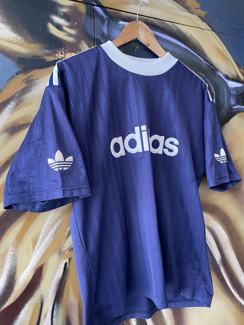 90s Adidas Spellout Trefoil Tee