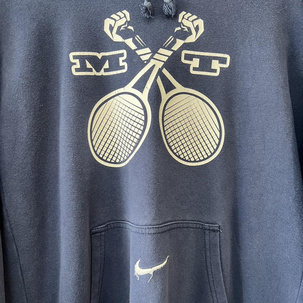 Nike Match Tough Tennis Graphic Embroidered Swoosh Hoodie