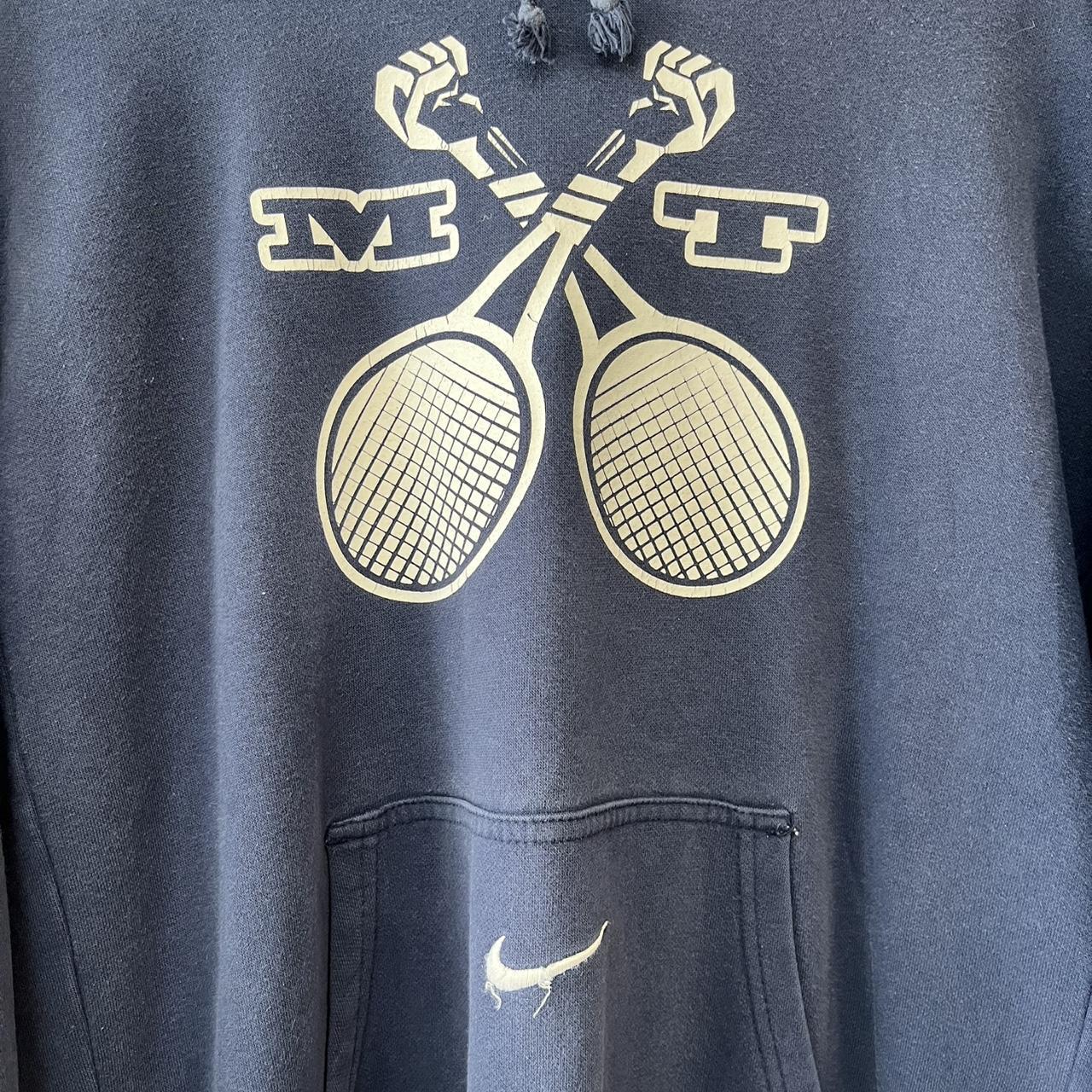 Nike Match Tough Tennis Graphic Embroidered Swoosh Hoodie