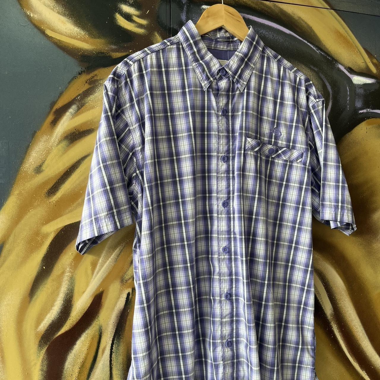 Checked Short Sleeve Button Up Shirt