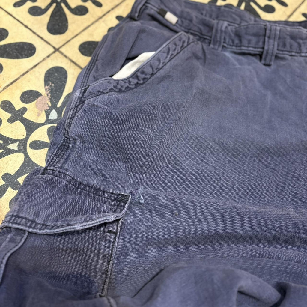 TRW406BR - Vintage retro essential  Navy Carhartt Cargo Carpenter Trousers pants casual workwear #skater #utility #workwear #cargo #carhartt
