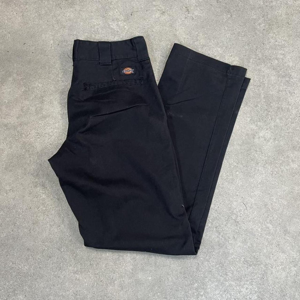 Dickies Black Chino Skater Trousers Workwear Pants