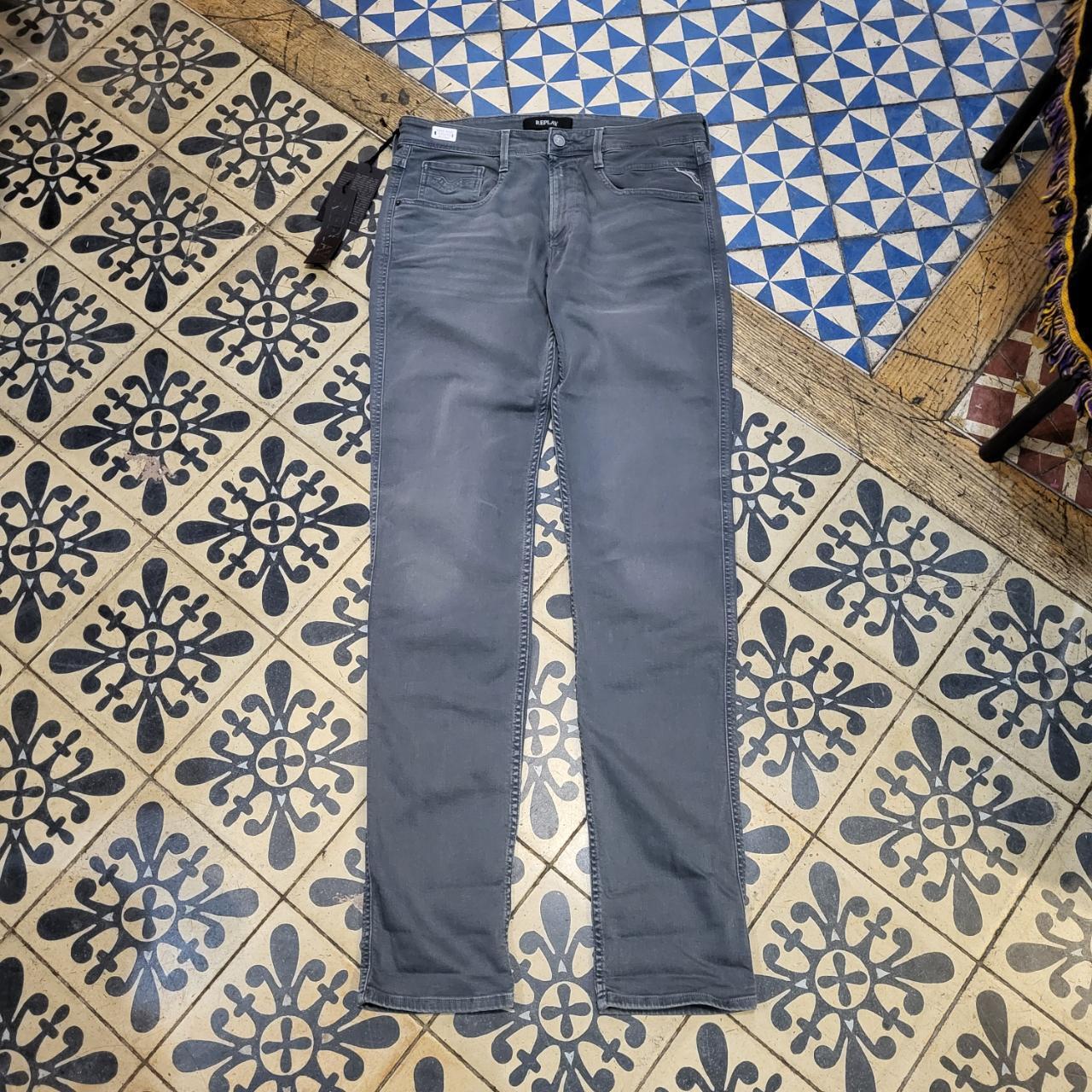 JNS202BR - Brand New with Tags Replay Grey Wash Denim Slim Fit Jeans Trousers pants #denim #denimjeans #replay #y2k #slimfit