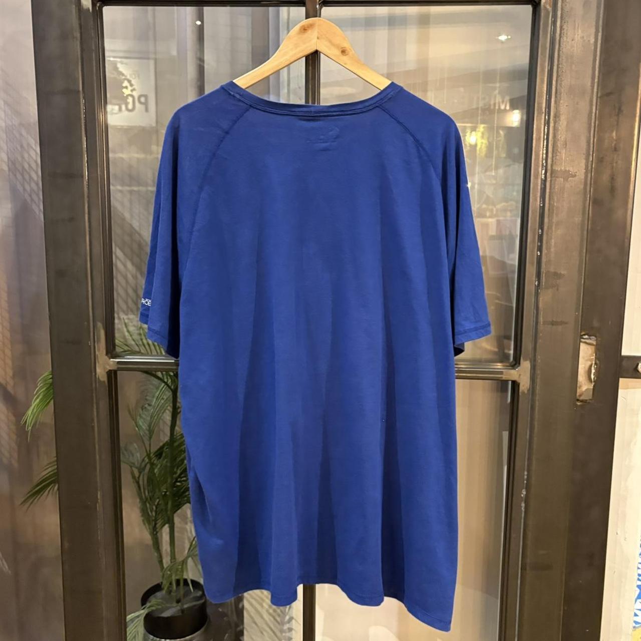 BR2306NL-F - Vintage Retro Essential Blue Carhartt Plain Top Tee T-shirt with embroidered patch logo #skater #workwear  #carhartt #y2k #pocket