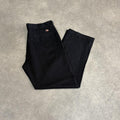 BR1011AQ-U - Vintage retro essential  Black Dickies Straight Leg Trousers pants casual workwear #skater #utility #workwear #straightleg #dickies