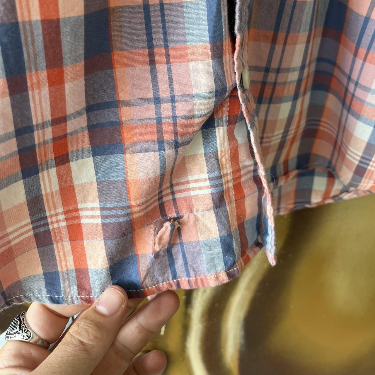 Checkered Short Sleeve Button Up Shirt