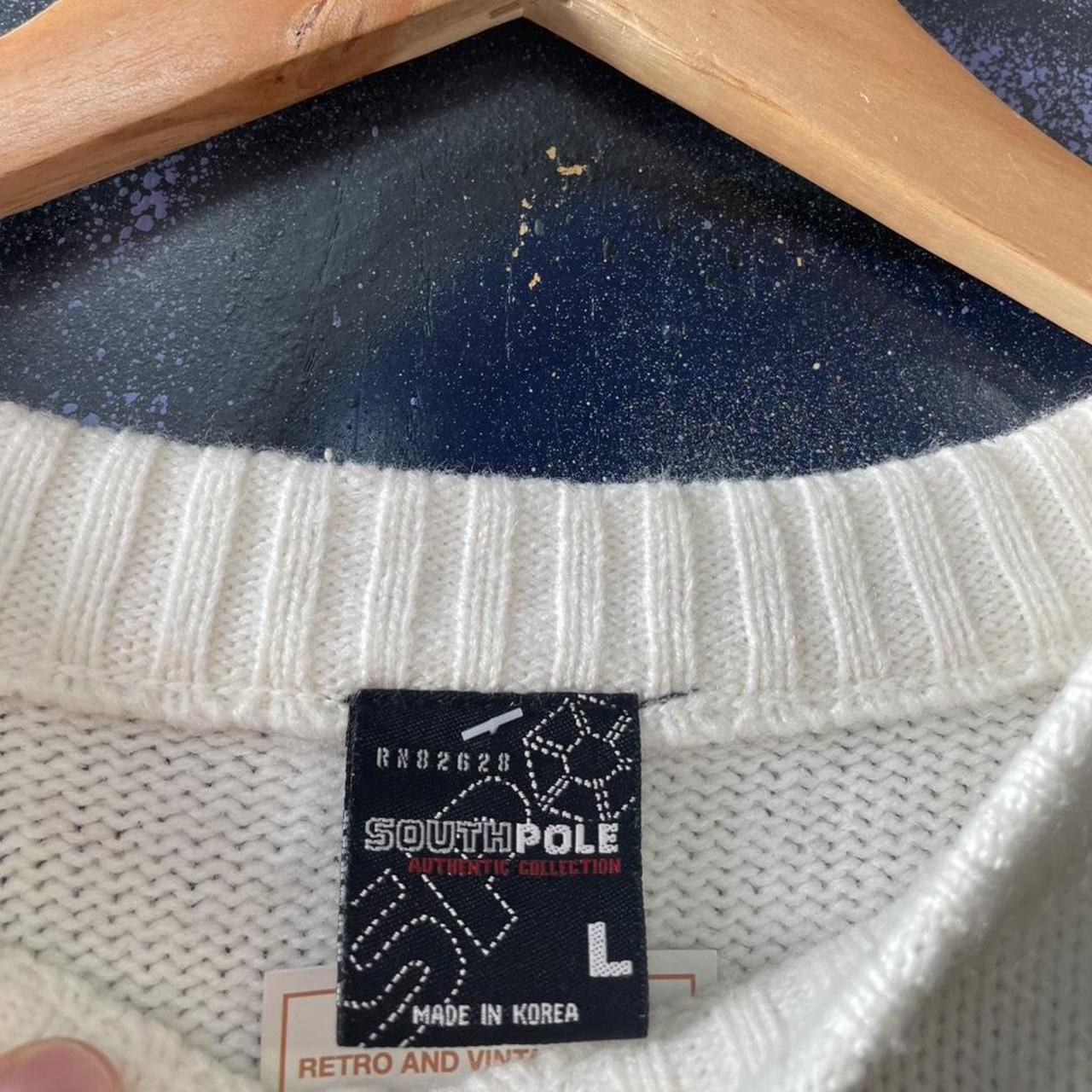 Y2K Southpole Stripe Knit Sweatshirt Skater