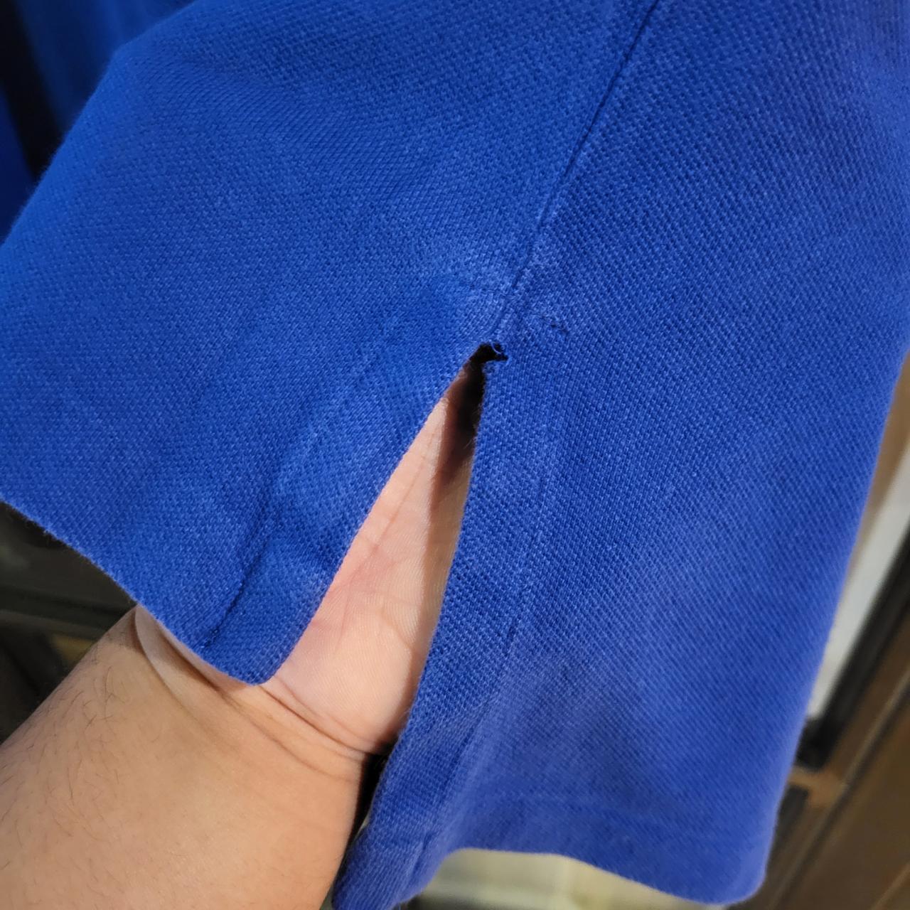 POL238 - Vintage Ralph Lauren Blue Polo Shirt Short Sleeve collared button up top #Y2K #preppy #chiefkeef #golf #oldmoney