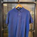 POL153 - Vintage Ralph Lauren Blue Polo Shirt Short Sleeve collared button up top #Y2K #preppy #chiefkeef #golf