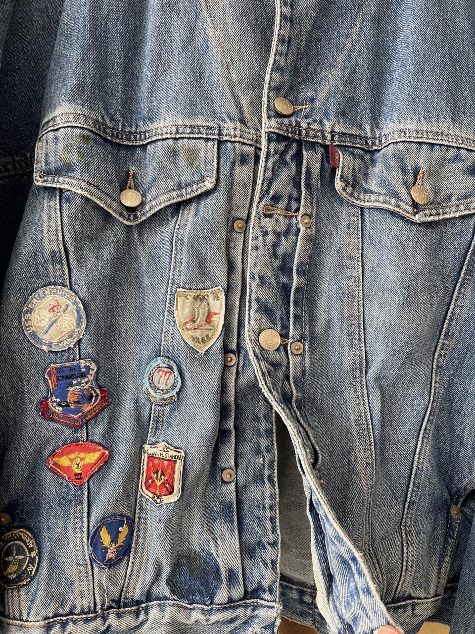 90s Avirex Patchwork Denim Jacket