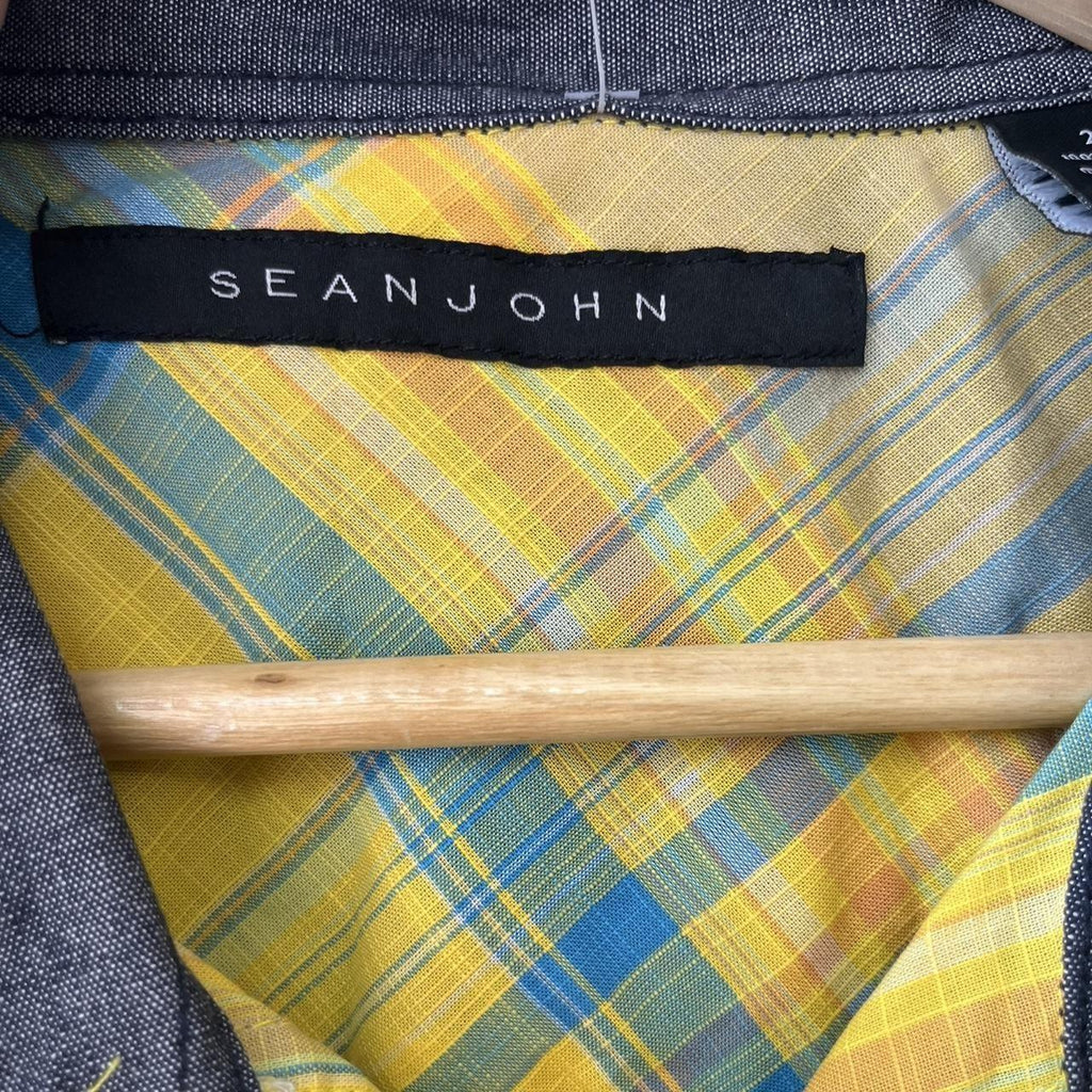 Y2K Plaid Short Sleeve Button Up Shirt