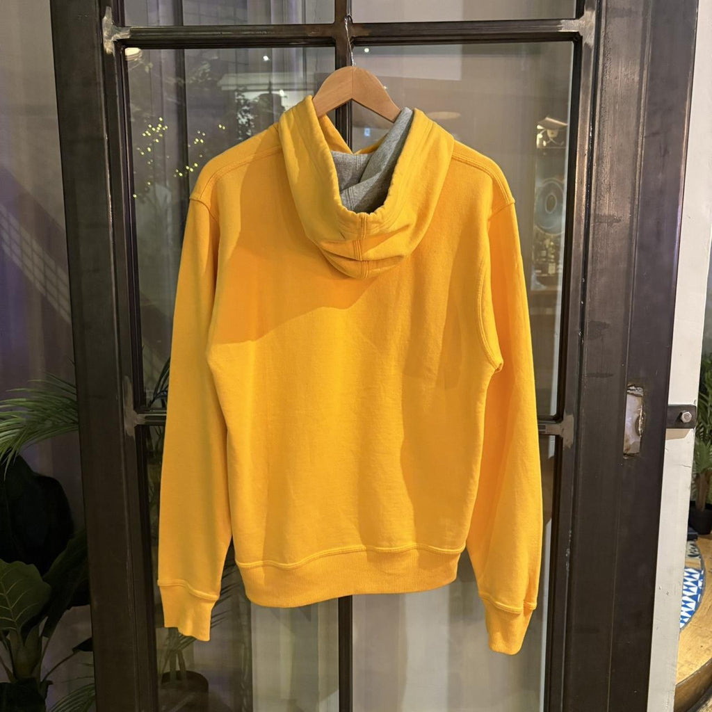 1224A53 - Vintage Retro Essential Champion Yellow Pullover Sweatshirt Hoodie #casual #sportswear #Champion #hoodie