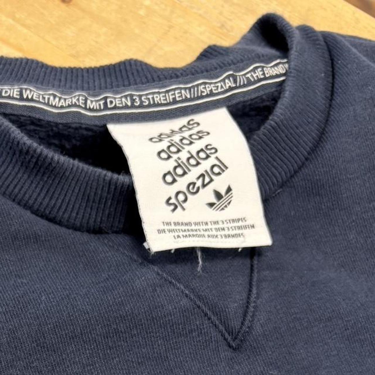 Vintage Adidas Spezial Sweatshirt Mens Medium Navy Trefoil Logo Crewneck Football Casual 90s Y2K