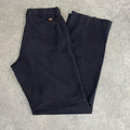 Dickies Black Chino Skater Trousers Workwear Pants