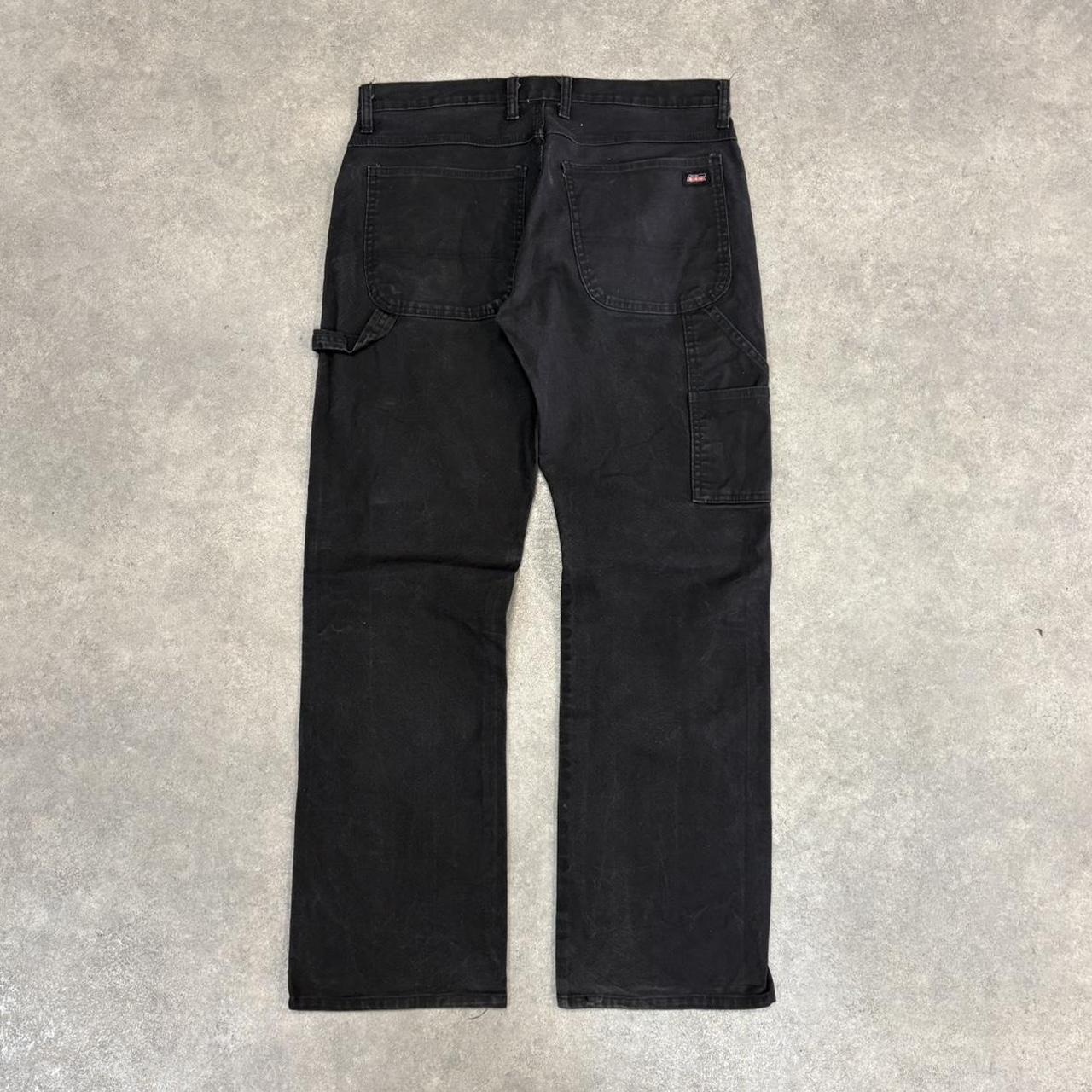 Vintage Dickies Jeans Mens 34x32 Black Carpenter Pants Trousers Straight Leg Skate Workwear Y2K 90s