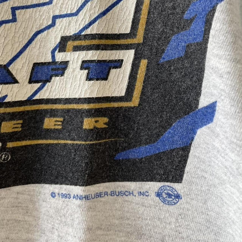 Vintage 1993 Budweiser Ice Graphic Beer Promo Tee
