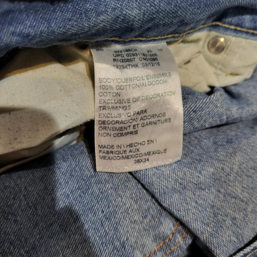 JNS215 - Vintage retro essential mens adult Dickies Blue Wash Denim Baggy Overszied Trousers pants jeans with embroided patch carpenter casual workwear wide leg skate 90s Y2K style