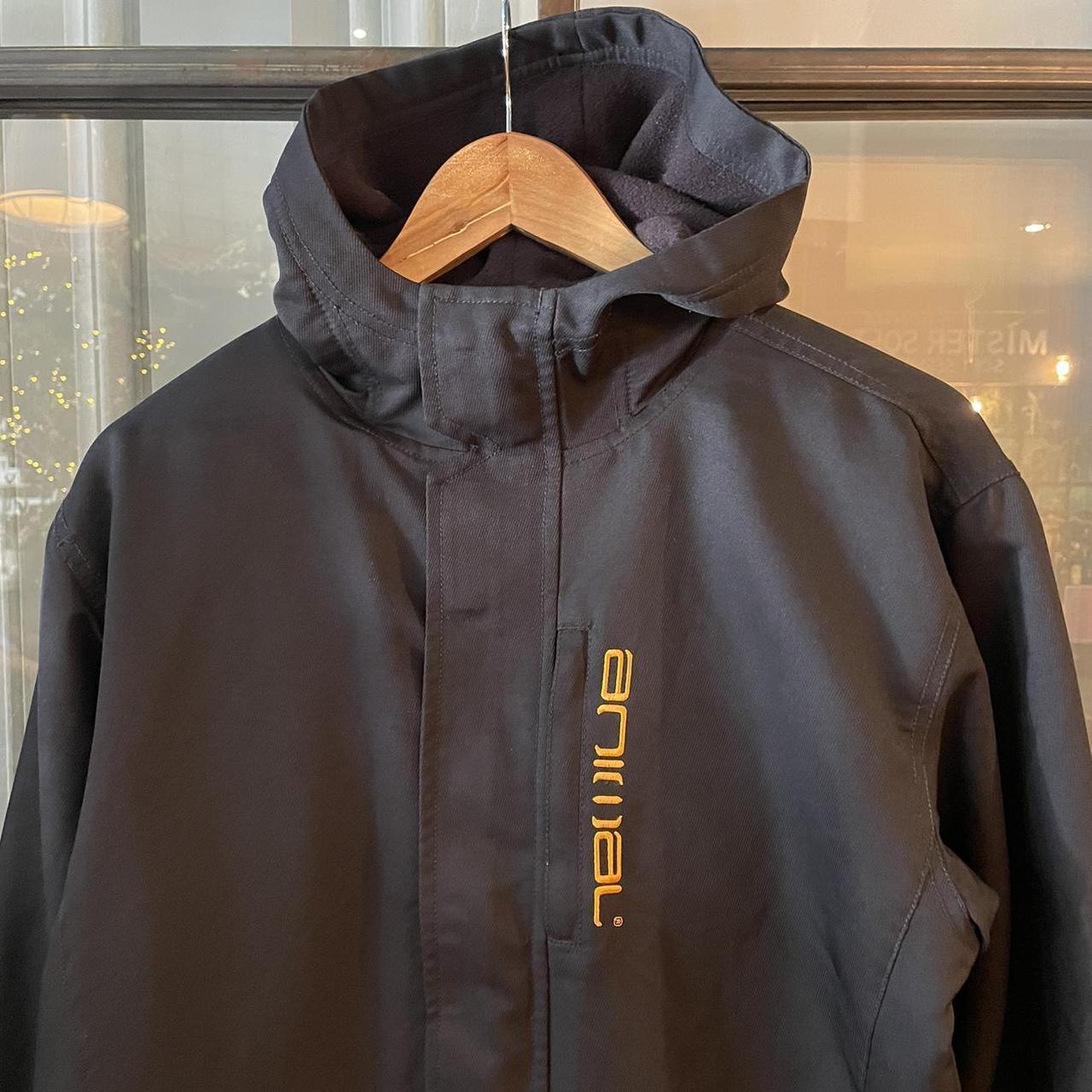 JCK002BR - Vintage Retro Essential Black Animal Full Zip Up Lined Lightweight jacket #skater #90s #surfer #animal #y2k