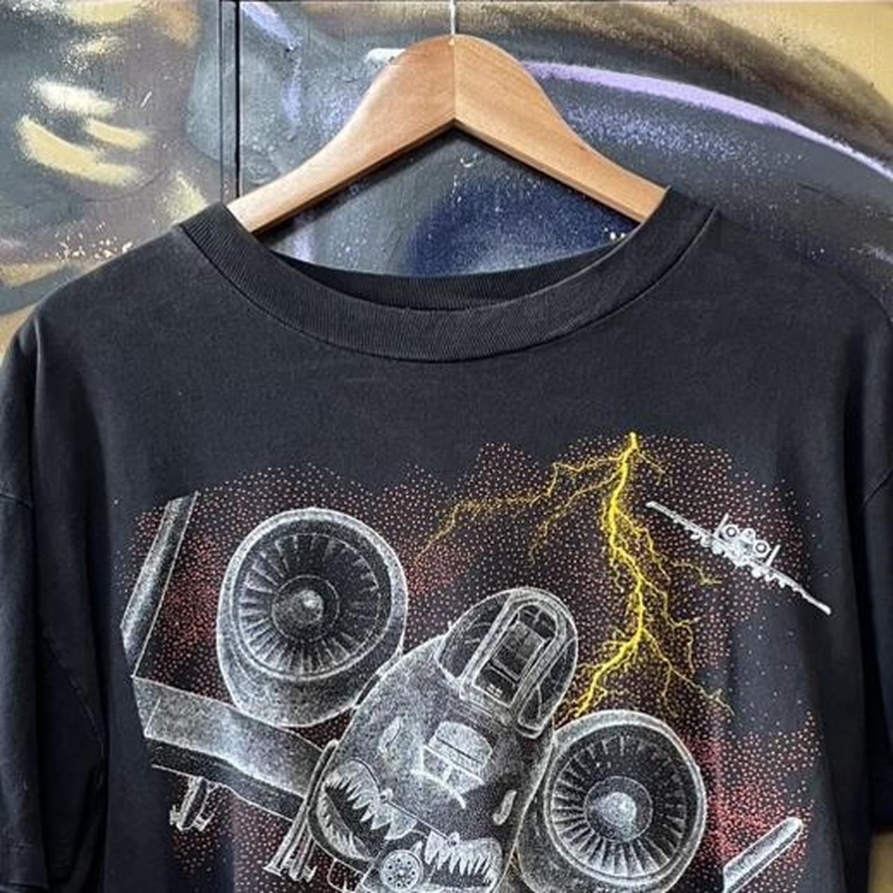 90s Blackbird Thunderbolt Graphic Art Tee