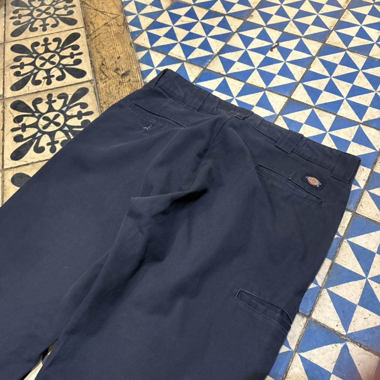 0125D15F-P - Vintage retro essential Navy Dickies Trousers pants casual workwear #skater #utility #workwear #carpenter #dickies