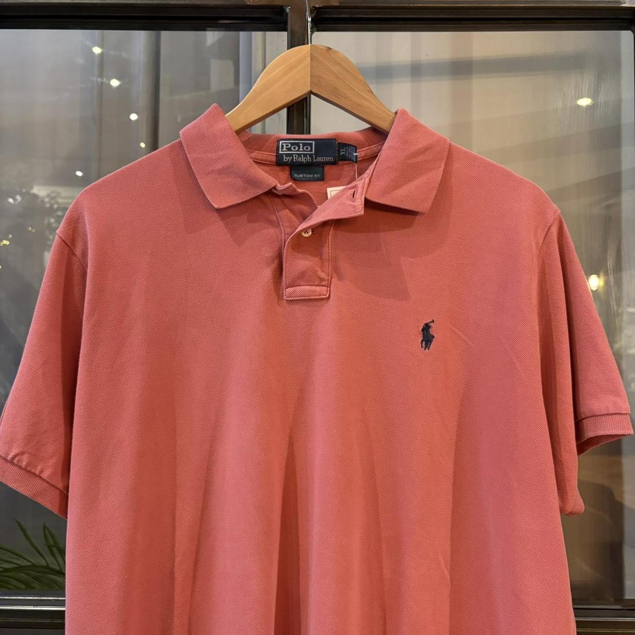 BR1209LH-F - Vintage Ralph Lauren Plain Pink Short Sleeve collared button up polo shirt top #Y2K #preppy #chiefkeef #smartcasual #oldmoney