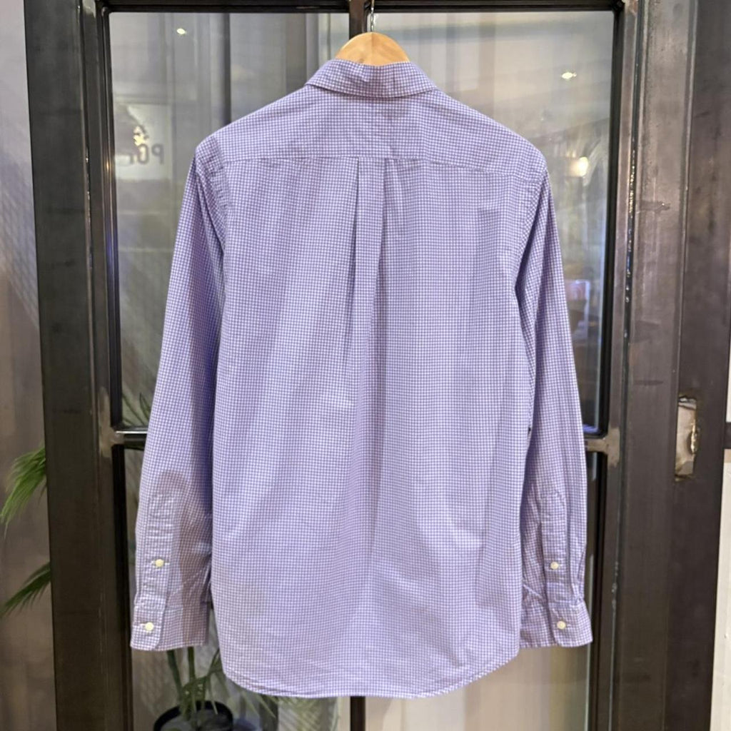 BR1209KX-F - Vintage Ralph Lauren Purple Check Longsleeve collared button up polo shirt top #Y2K #preppy #chiefkeef #smartcasual #oldmoney