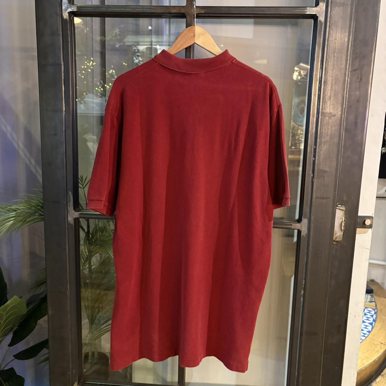 POL324 - Vintage Retro Ralph Lauren Plain Red Polo Shirt Short Sleeve collared button up top #Y2K #preppy #chiefkeef #oldmoney #ralphlauren