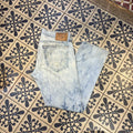 0225D87 - Vintage retro essential True Religion Light Blue Wash Denim straight wide leg Jeans Trousers pants casual workwear skate #denim #truereligion #lightwash #straightleg #wideleg
