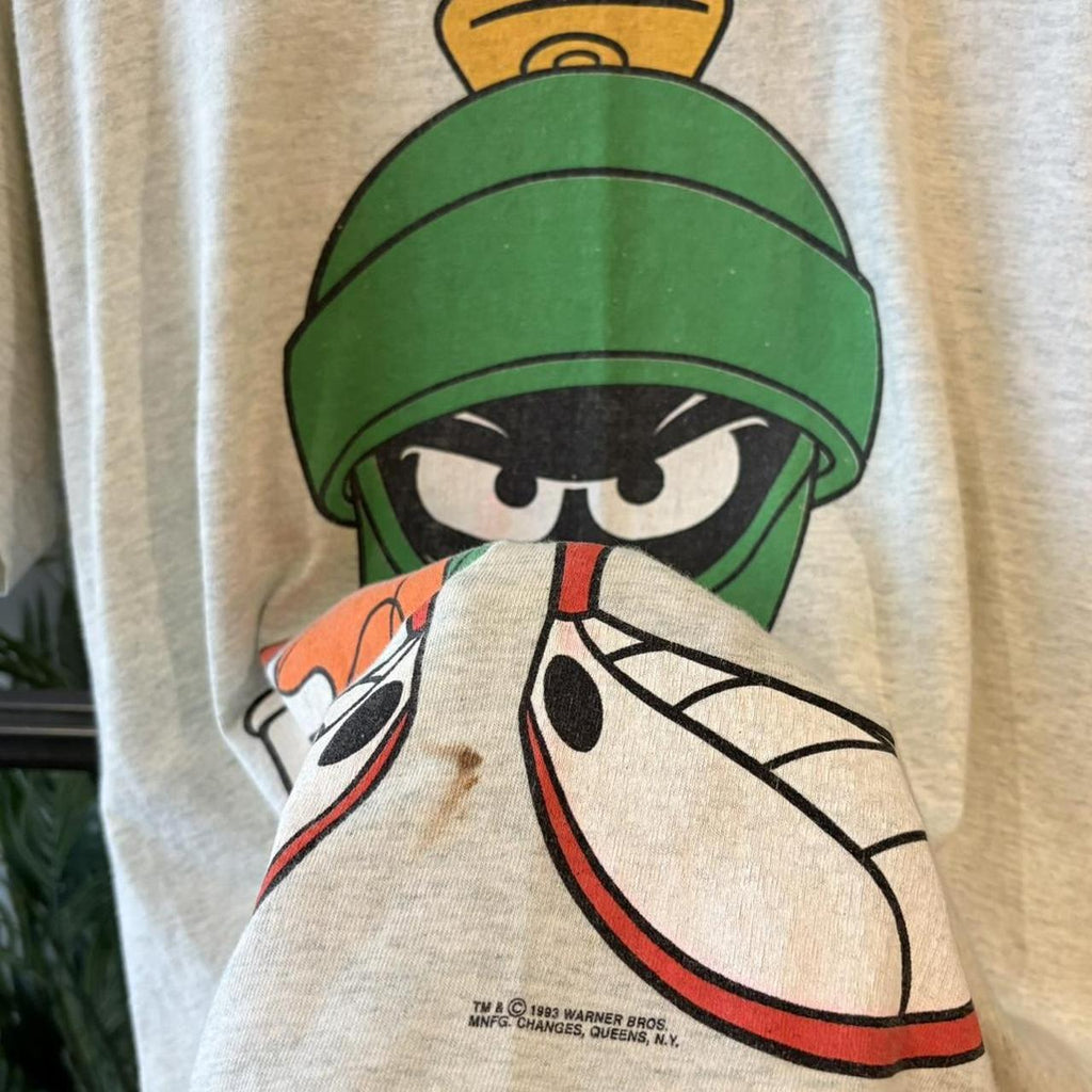 Vintage Marvin The Martian T-Shirt Mens Large 1993 Looney Tunes Graphic Single Stitch 90s Y2K